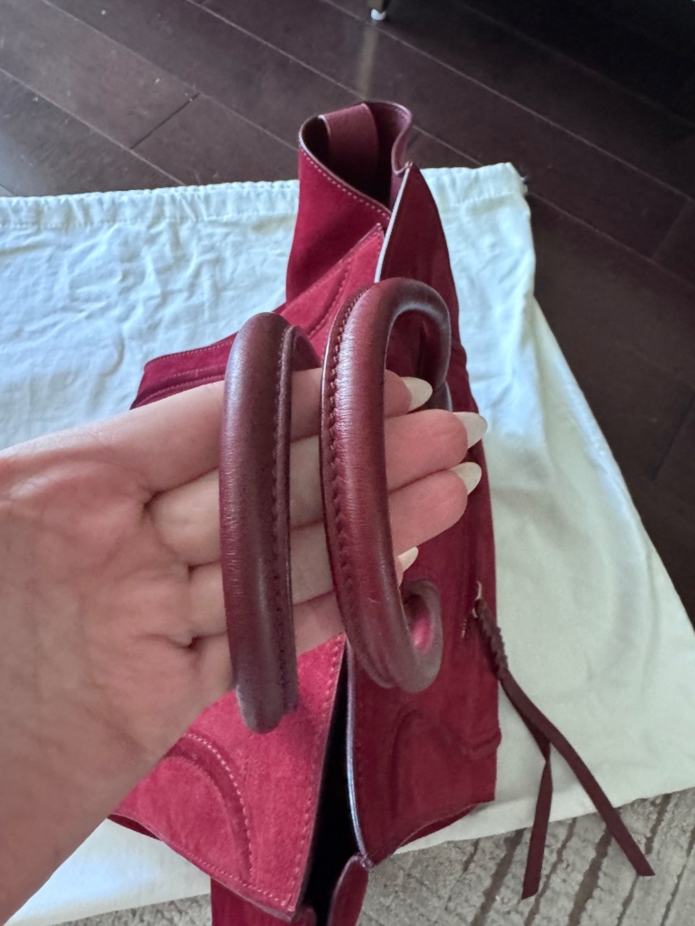 Céline Phantom Luggage Tote – Burgundy Suede – Authentic (HEWI Verified) - Picture 3 of 16